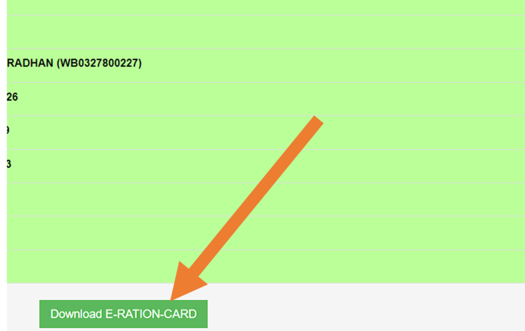 West Bengal E-Ration Card Download 